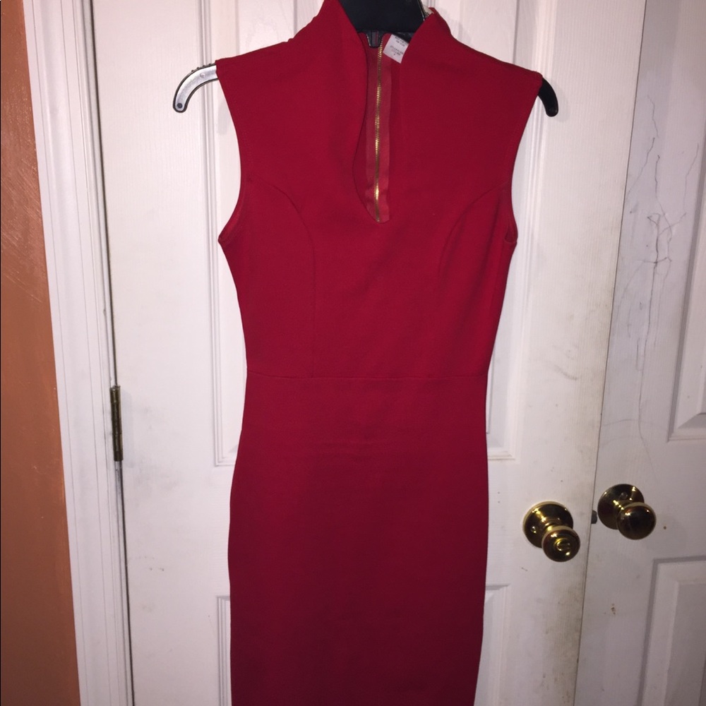 Red Zip-Back Dress 💕💄👠